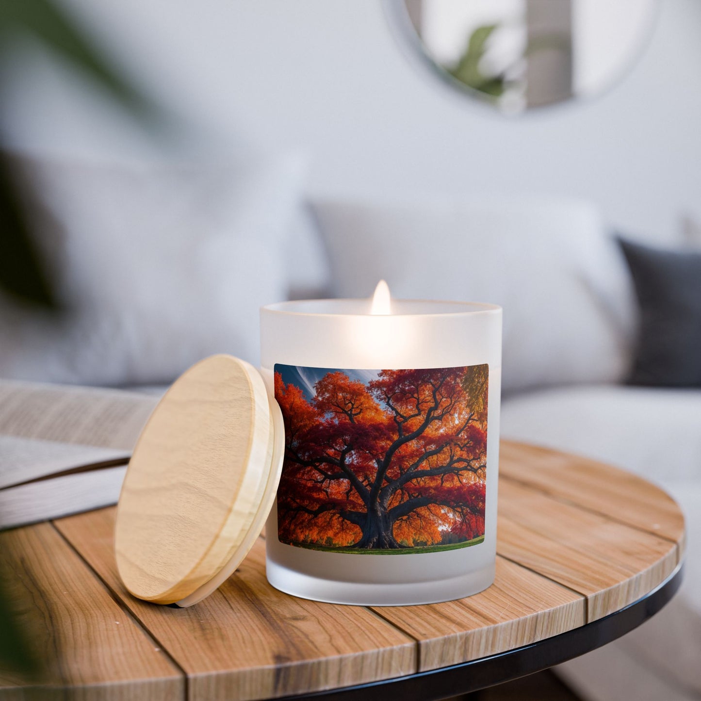 Autumn Tree Aromatic Candle - Cozy Home Decor, Gift for Her, Fall Season, Relaxation, Eco-Friendly