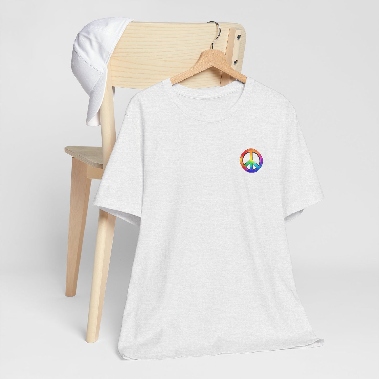 Peace Sign Tie-Dye Tee — Rainbow Hippie Peace Symbol T-Shirt