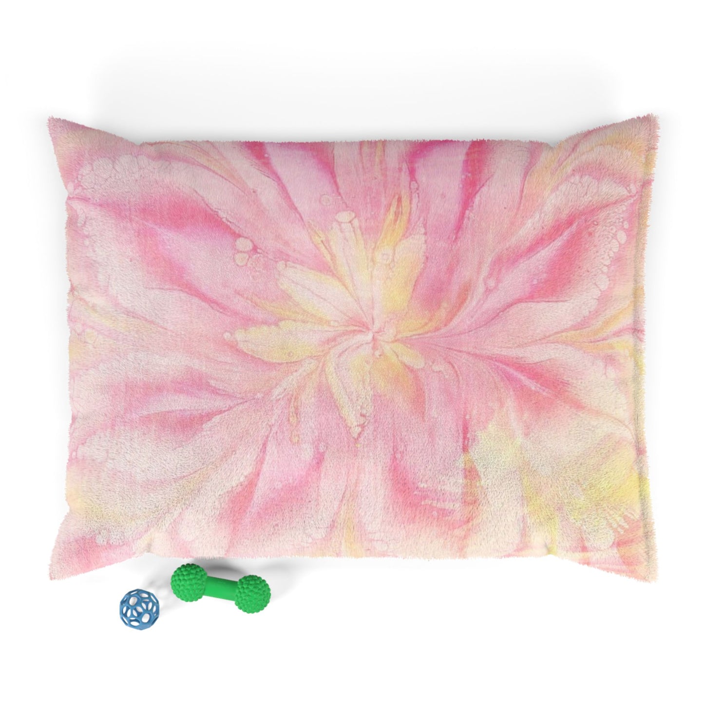 Cozy Pet Bed, Boho Dog Bed, Cat Bed, Pink Pet Cushion, Floral Pet Lounge, Pet Gift for Dog Lovers