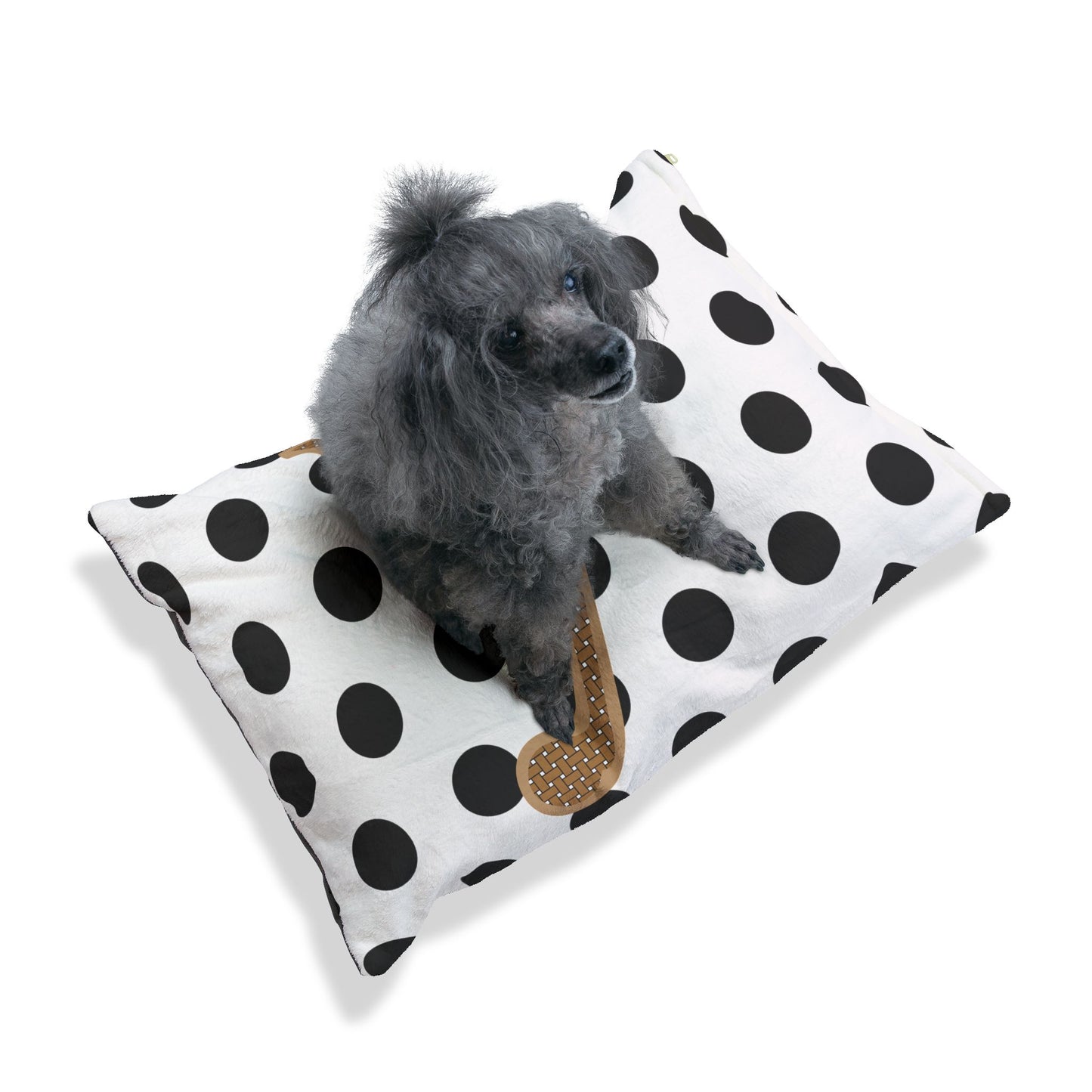 Personalized Polka Dot Pet Bed for Dogs and Cats, Customizable Pet Cushion, Cozy Animal Bed, Gifts for Pet Lovers, Home Decor