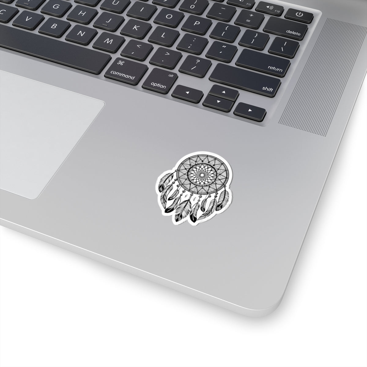 Dreamcatcher Kiss-Cut Sticker — Boho Feather Laptop Decal