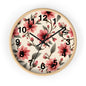 Wall Clock - Flowers