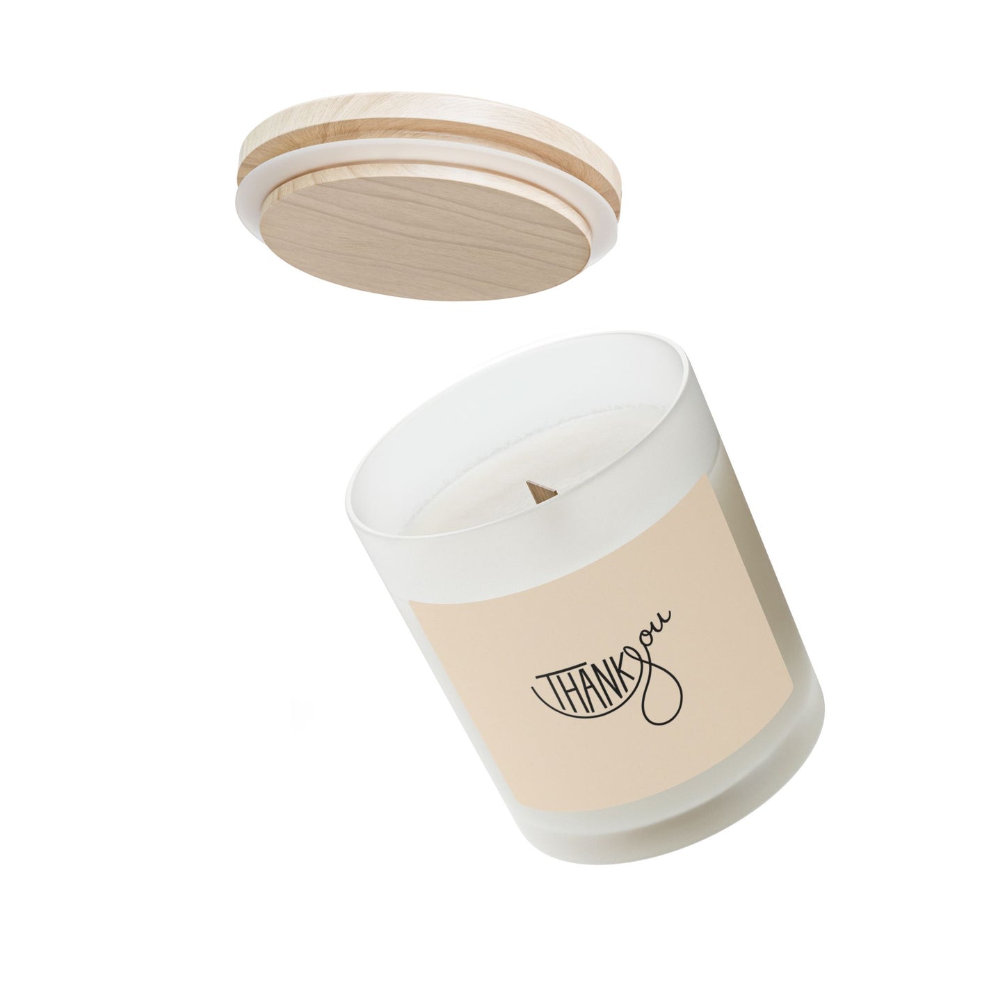 Frosted Glass Candle, 11oz