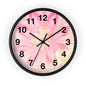 Floral Design Wall Clock - Pink Flower Home Decor, Elegant Timepiece, Gift for Her, Mother's Day, Relaxation Space, Unique Wall Art