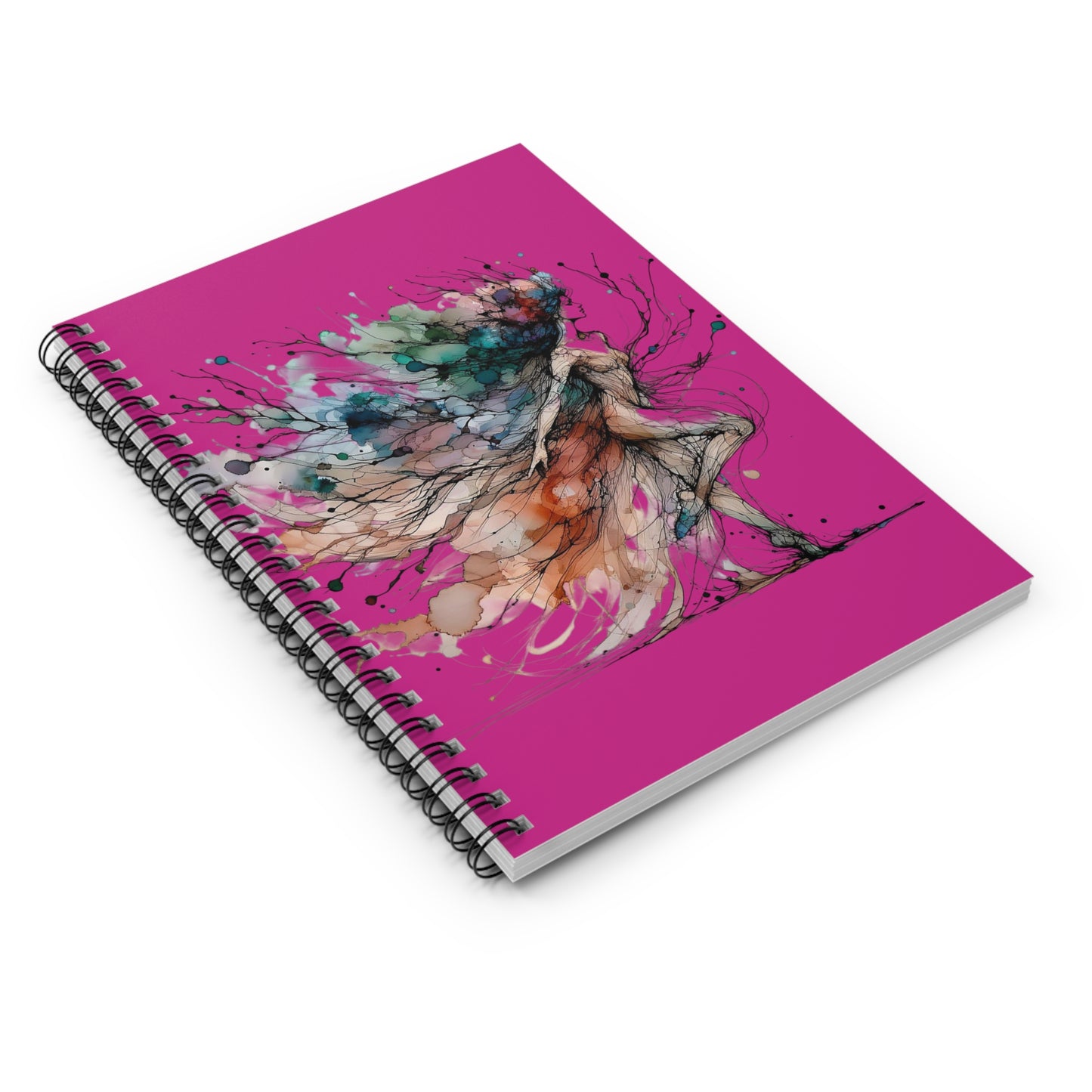 Artistic Spiral Notebook - Colorful Elegance, Inspirational Journal, Gift for Artists, Creativity Boost, Stationery for Students