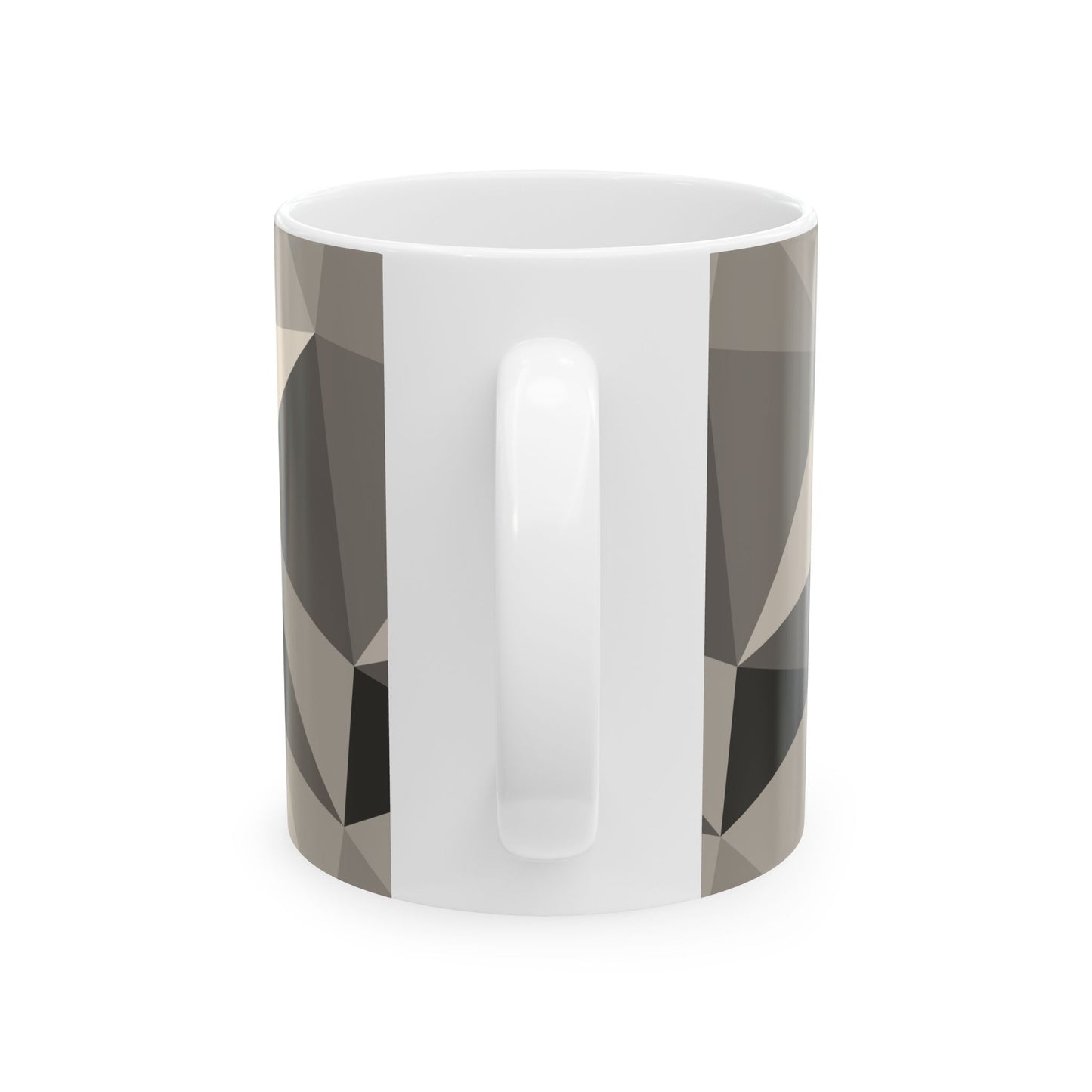 Geometric Pattern Ceramic Mug, Modern Home Decor, Coffee Lover Gift, Minimalist Kitchen Accessory, Unique Drinkware