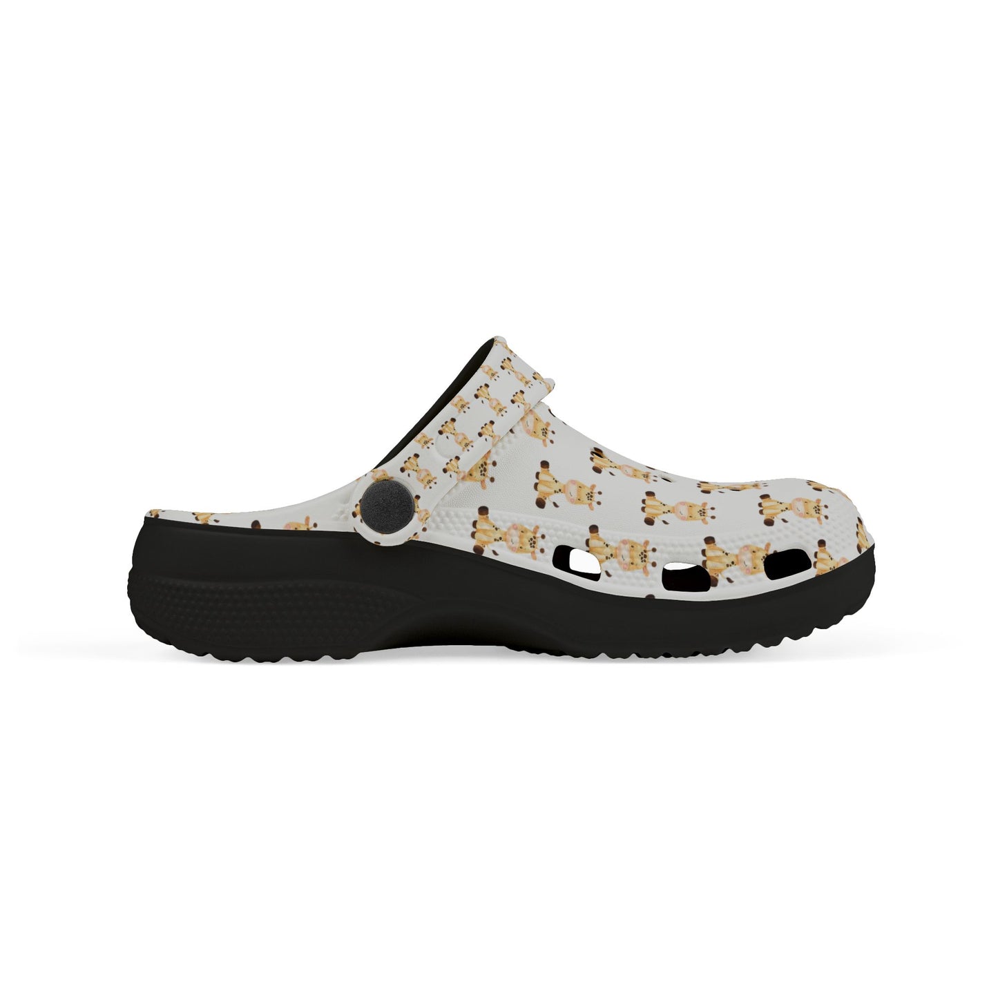 Kids Giraffe Print EVA Foam Clogs — Cute Animal Slip-On Sandals for Toddlers & Little Kids