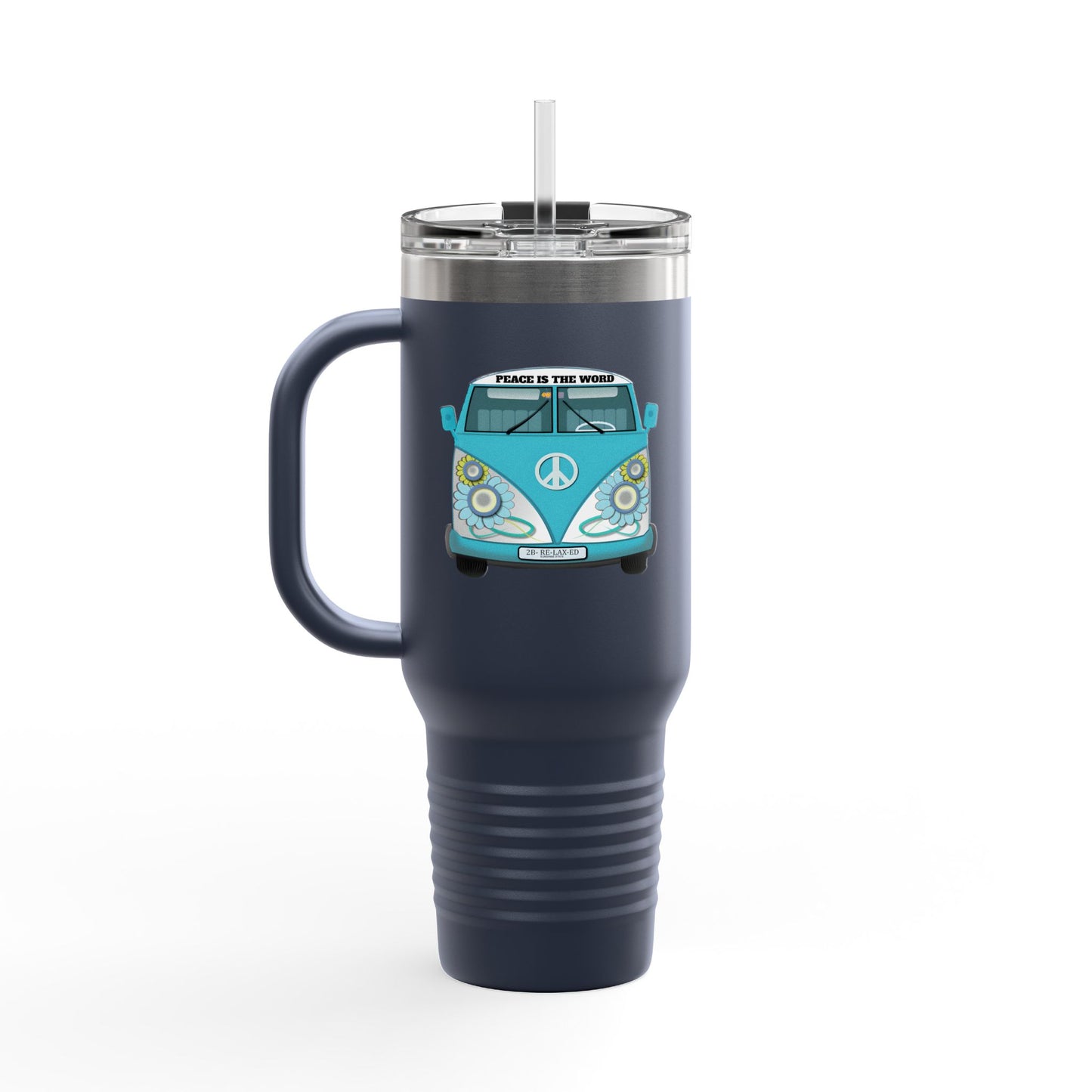 Vintage Van Insulated Travel Mug, Coffee Mug, Tea Tumbler, Road Trip Gift, Eco-Friendly Travel Cup