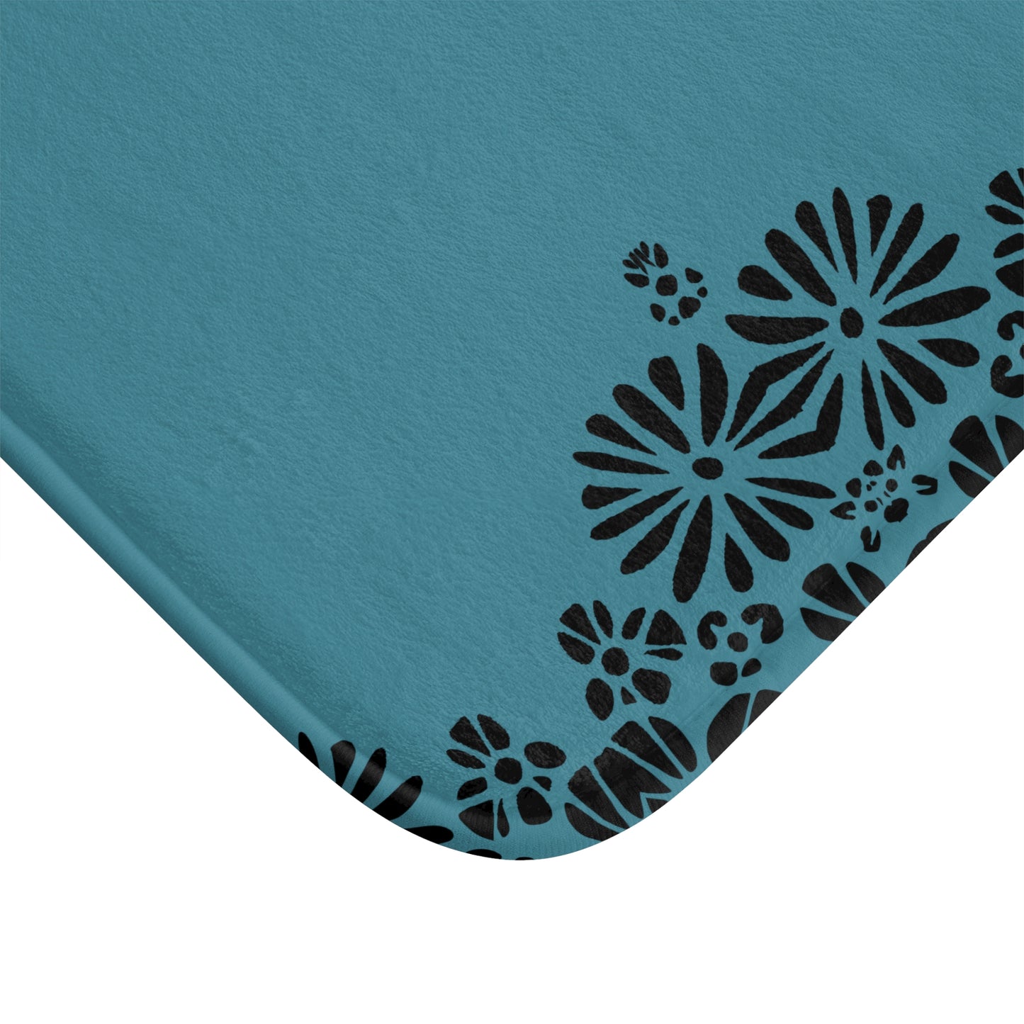 Floral Elegance Bath Mat - Chic Bathroom Decor, Home Spa Essentials, Gift for Her, Modern Design, Cozy Comfort