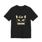 Cat Mom T-Shirt — Cute Cat Face Graphic Tee for Cat Lovers