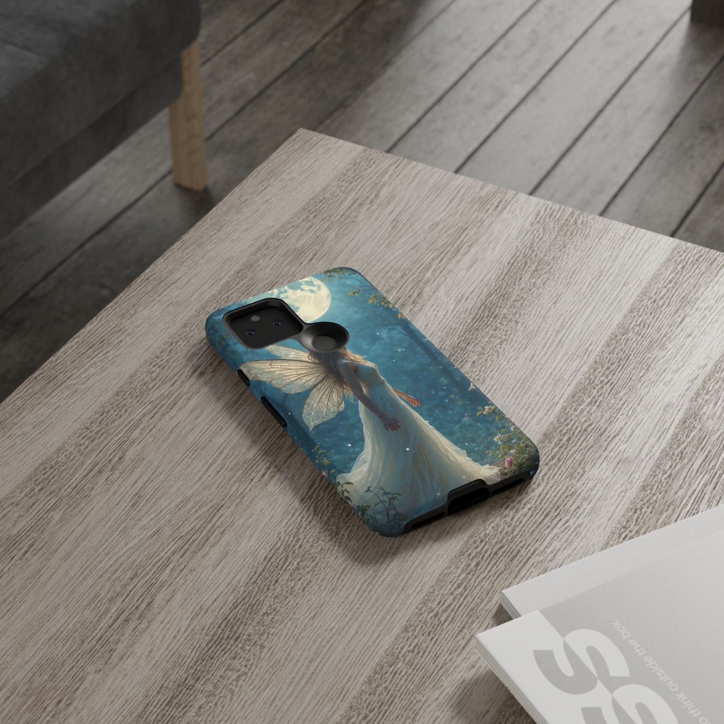 Fairy Moon Phone Case | Tough Cases for Nature Lovers, Fantasy Gift, Boho Phone Accessory, Ethereal Aesthetic, Magical Design