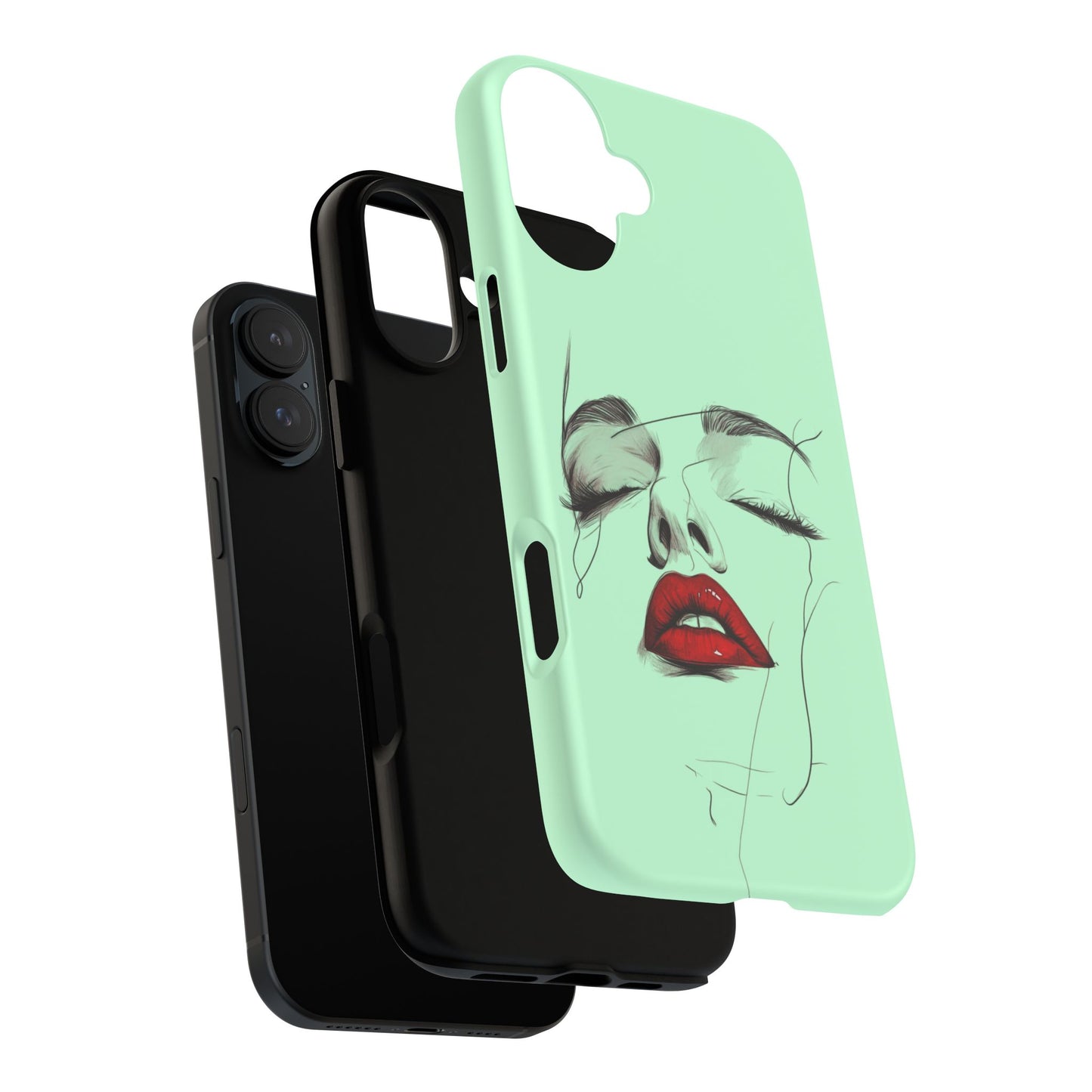 Stylish Phone Case, Artistic Phone Cover, Trendy Tech Accessory, Unique Cell Phone Protector, Gift for Her, Modern Aesthetic