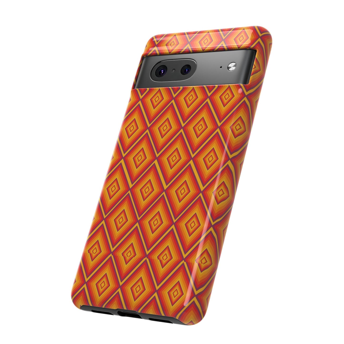 Geometric Phone Case, Tough Cases for Protection, Stylish Smartphone Cover, Vibrant Patterned Phone Accessory, Unique Gift Idea, [...]