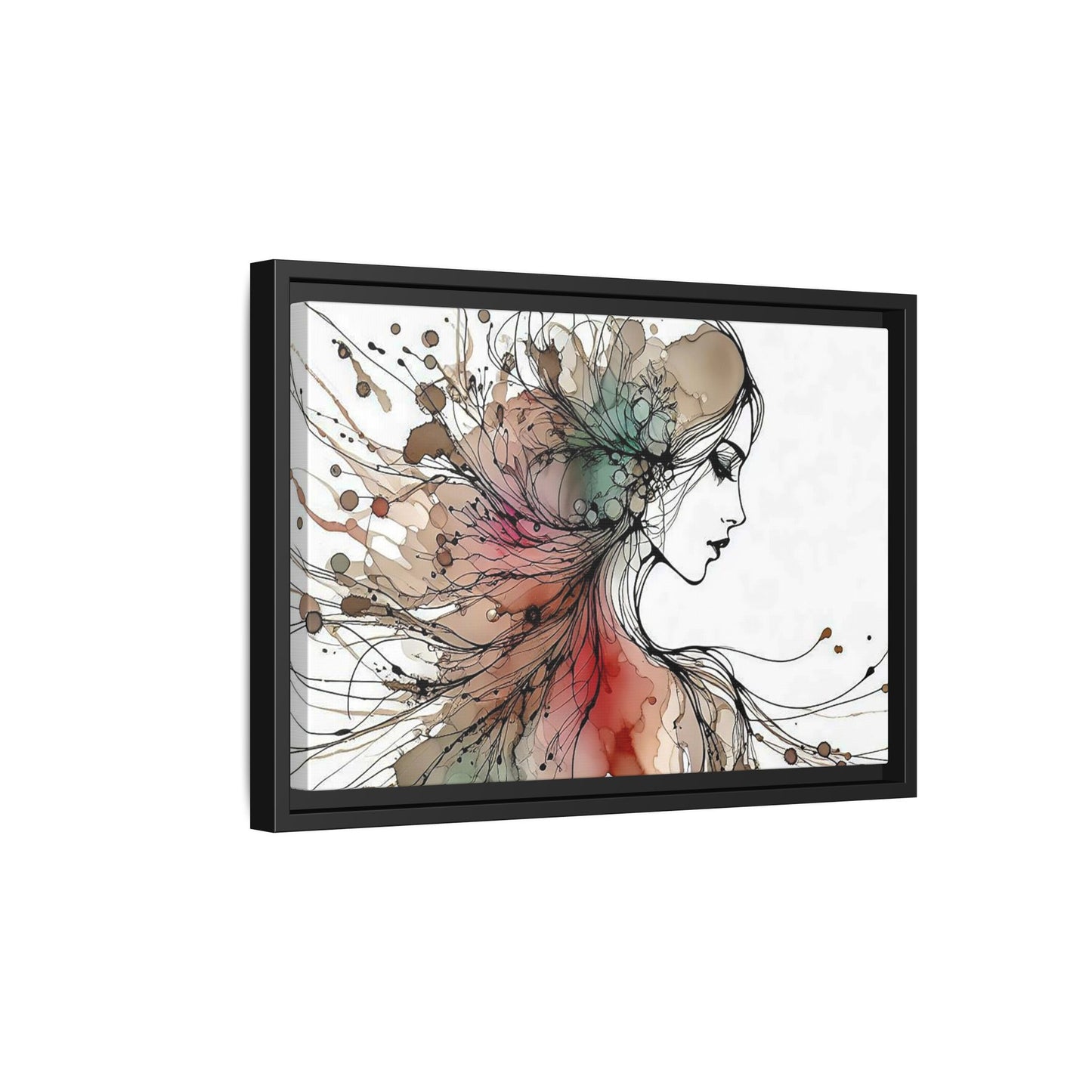 Matte Canvas, Framed (Multi-color) - Girl Whispers