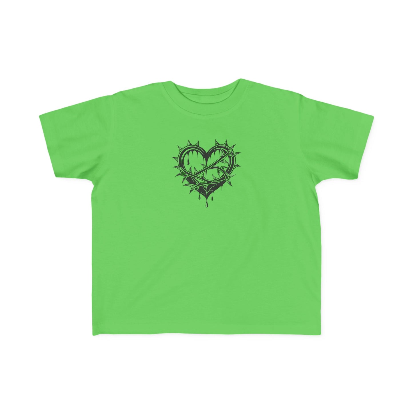 Toddler's Heart & Thorn Tee, Cute Kids T-Shirt, Children's Graphic Shirt, Gift for Toddlers, Cool Summer Outfit