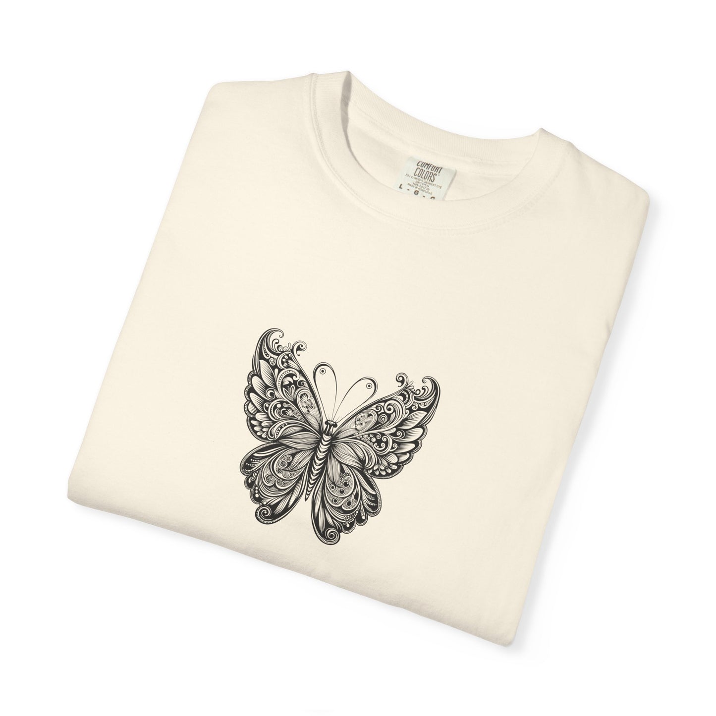 Bohemian Butterfly T-shirt, Unisex Clothing, Nature Inspired Tee, Gift for Her, Casual Wear, Summer Fashion