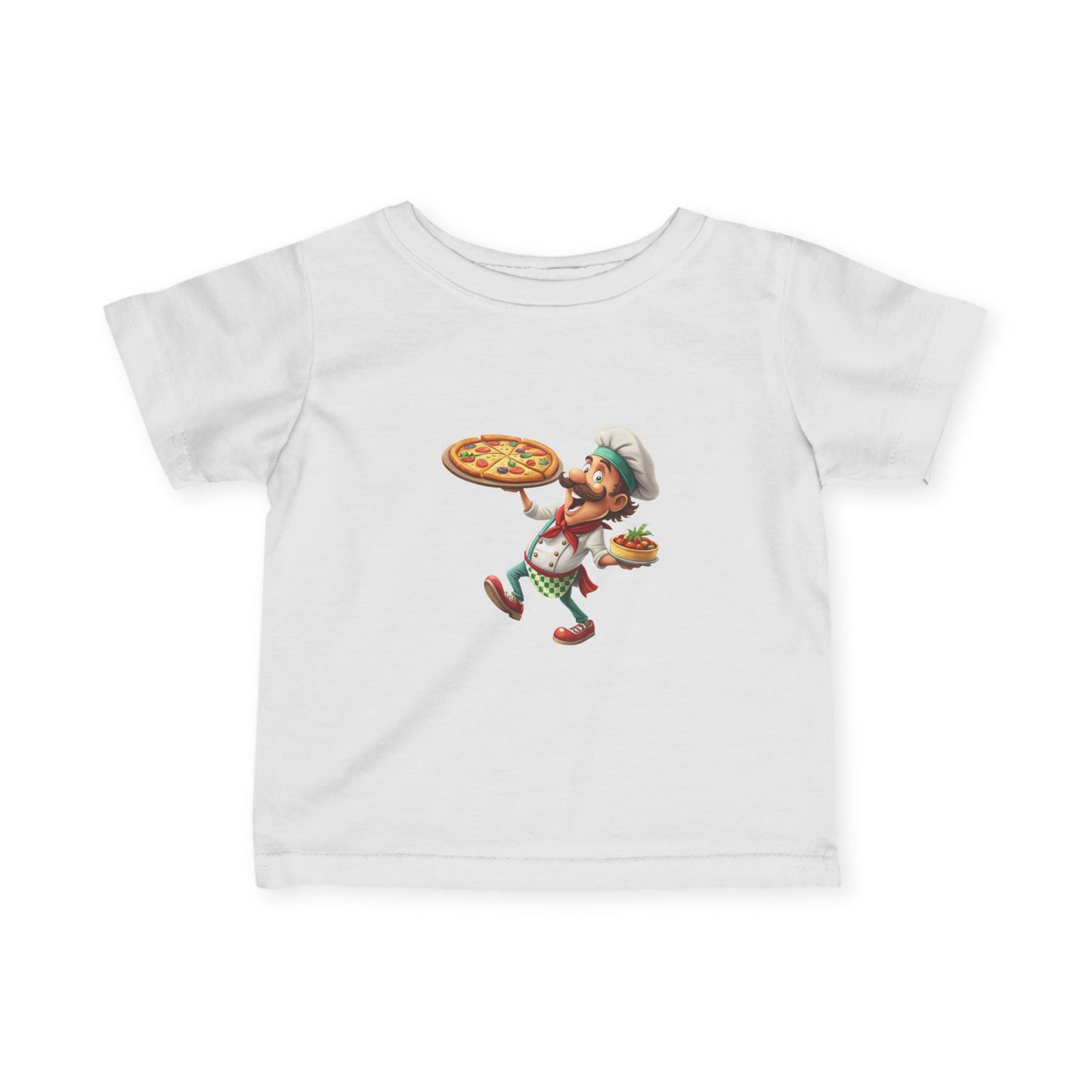Pizza Chef Infant Tee, Cute Baby T-Shirt, Toddler Pizza Shirt, Gift for Little Chefs, Kids Cooking Outfit, Whimsical Baby Clothes