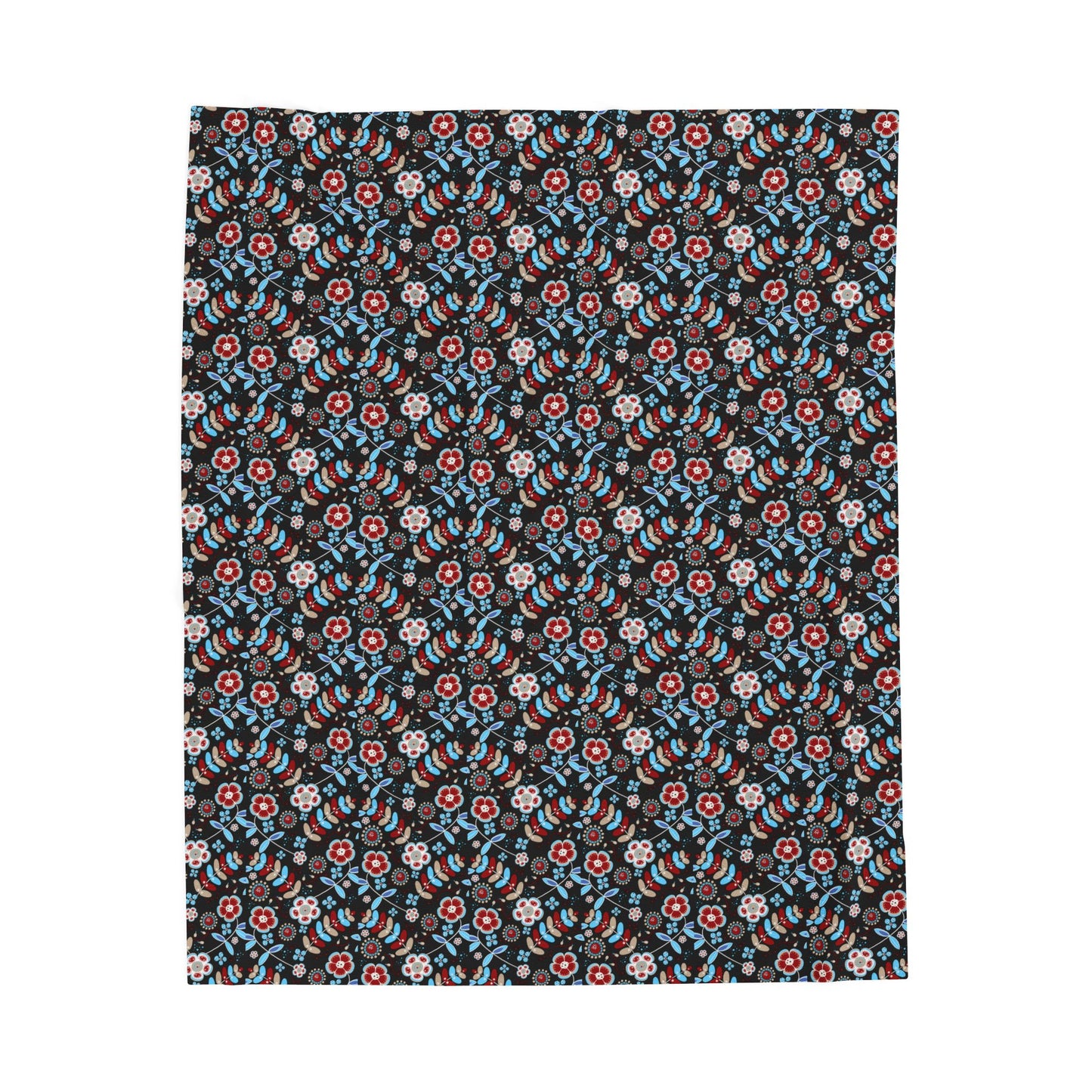 Cozy Floral Velveteen Plush Blanket, Soft Decorative Throw, Perfect for Home Decor, Gift for Friends, Bed Couch Essential