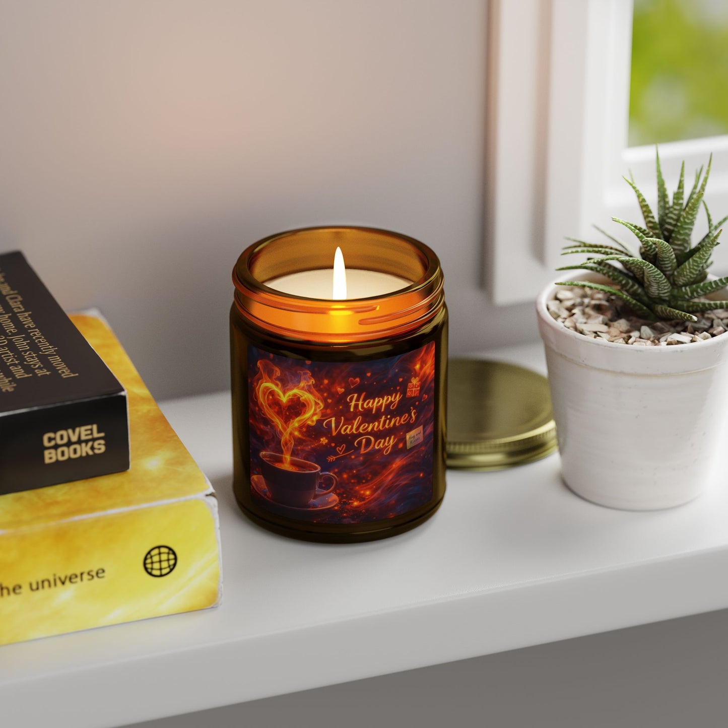 Valentine’s Day Coconut Apricot Scented Candle (4oz/9oz)