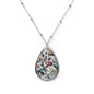 Floral Teardrop Necklace - Elegant Jewelry Gift for Mother’s Day, Birthdays, Bridesmaids, Anniversary, Everyday Wear