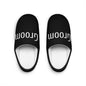 Cozy Men's Indoor Slippers with 'Groom' Design, Comfortable Home Slippers, Perfect Gift for Men, Relaxation Footwear, House Shoes