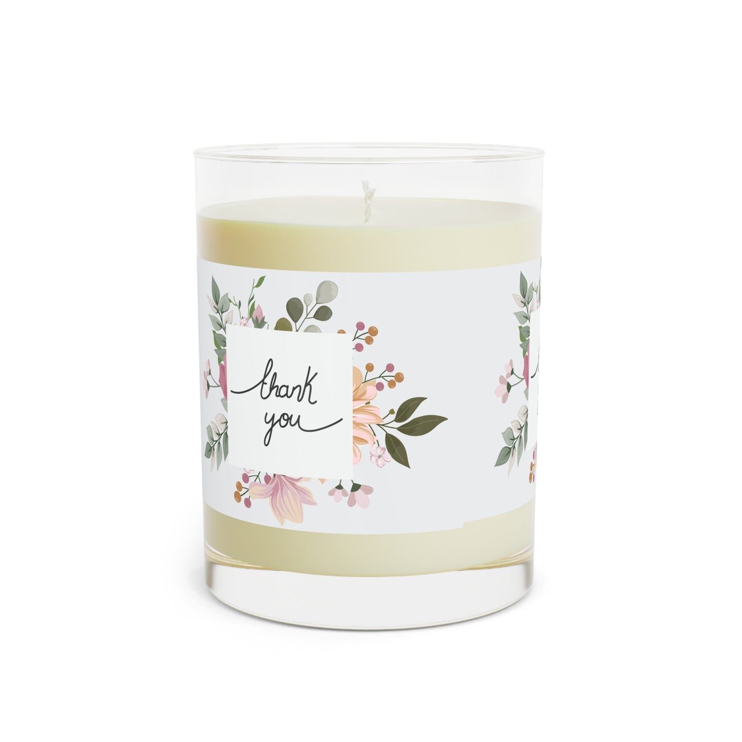 Thank You Floral Scented Candle — 11oz Glass