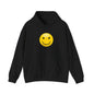 Smiley Face Hooded Sweatshirt, Unisex Cozy Hoodie, Casual Streetwear, Perfect Gift for Friends, Happy Apparel for Everyday Wear