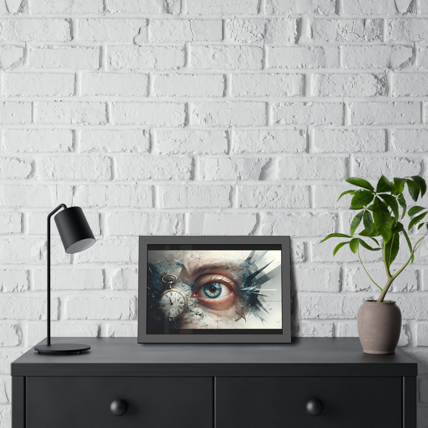 Surreal Eye Art Framed Poster