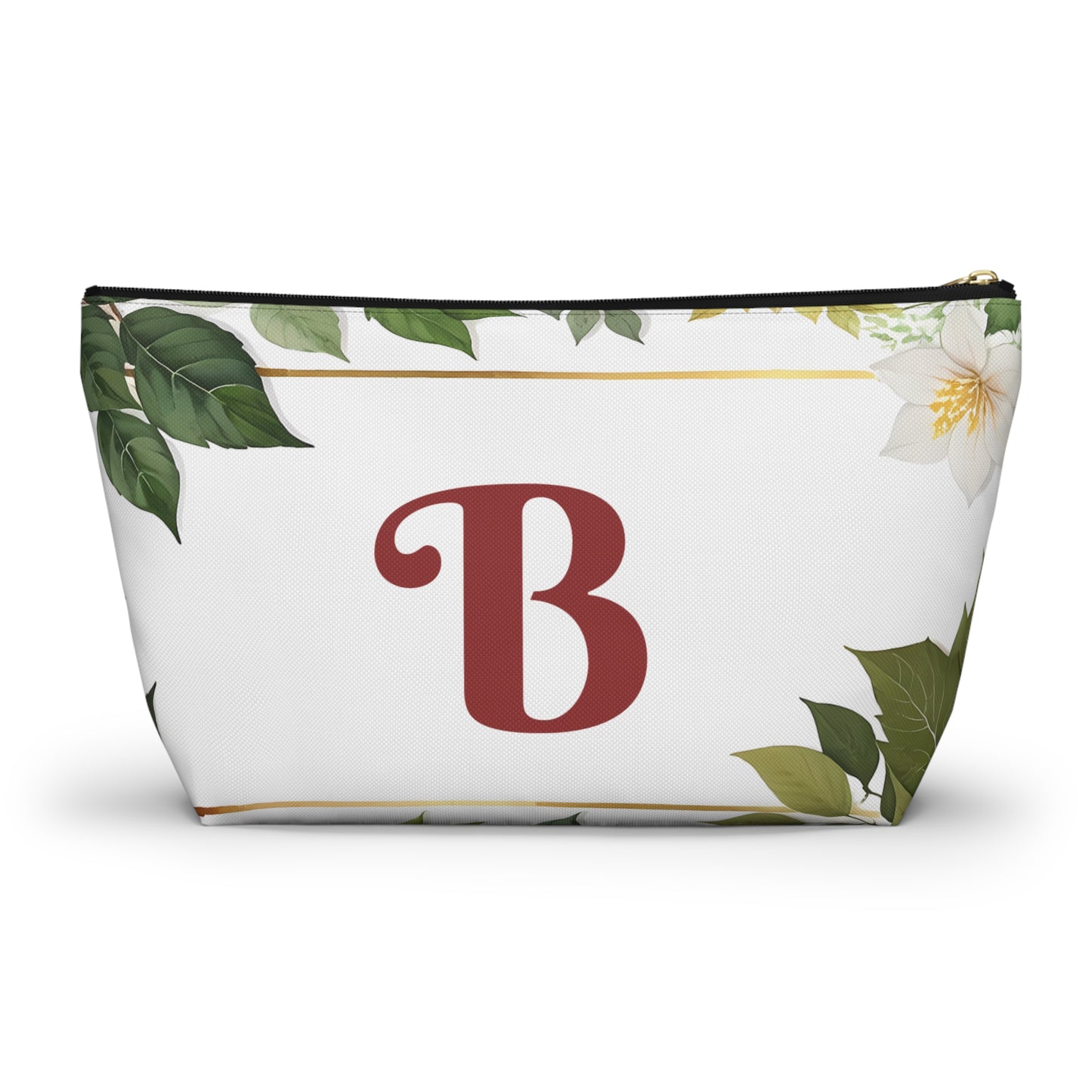 Copy of Personalized Floral Accessory Pouch, Makeup Bag, Gift for Her, Initial Pouch, Travel Organizer, Custom Cosmetic Bag