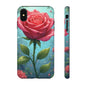 Floral Phone Case, Tough Cases with Elegant Rose Design, Stylish iPhone Cover, Rose Flower Gift for Nature Lovers, Unique Mobile Accessories