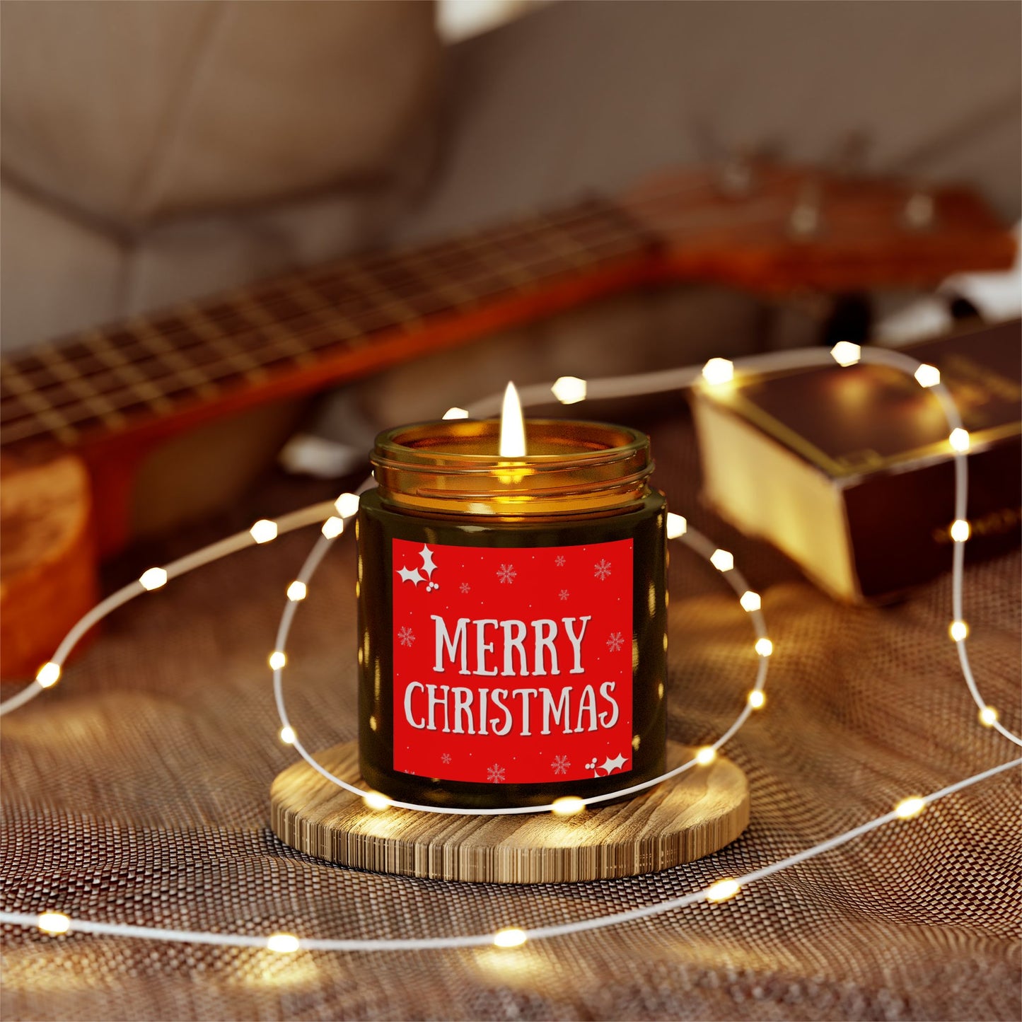 Merry Christmas Scented Candles, Holiday Decor, Gift for Her, Cozy Home Fragrance, Christmas Gifts, Aromatherapy