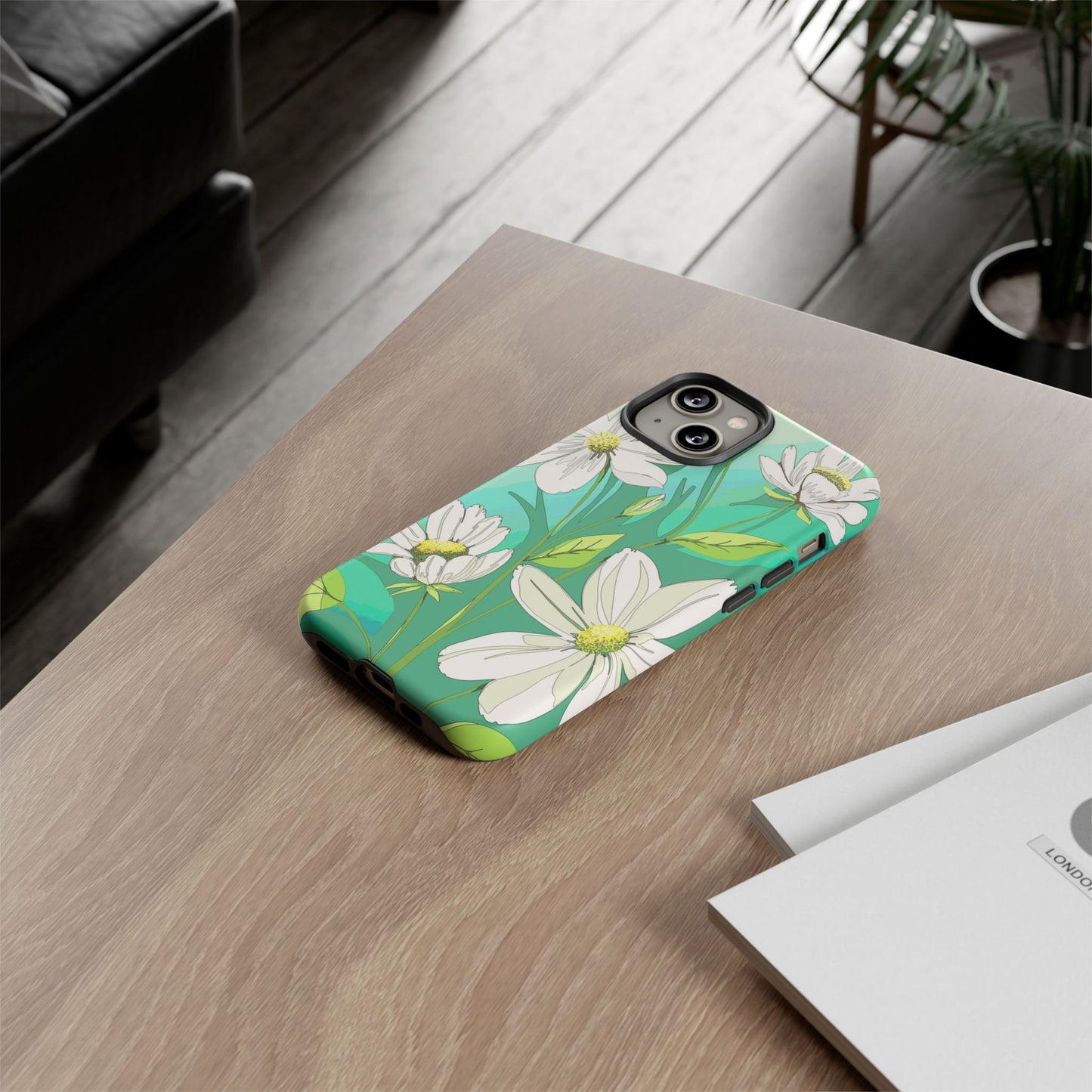 Floral Phone Case, Tough Cases, Flower Design, Nature Inspired, Eco-Friendly Cover, Unique Gift for Her, Spring Accessories