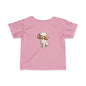 Cute Puppy Infant Tee, Baby T-Shirt, Newborn Gift, Toddler Tee, Dog Lover Baby Clothes