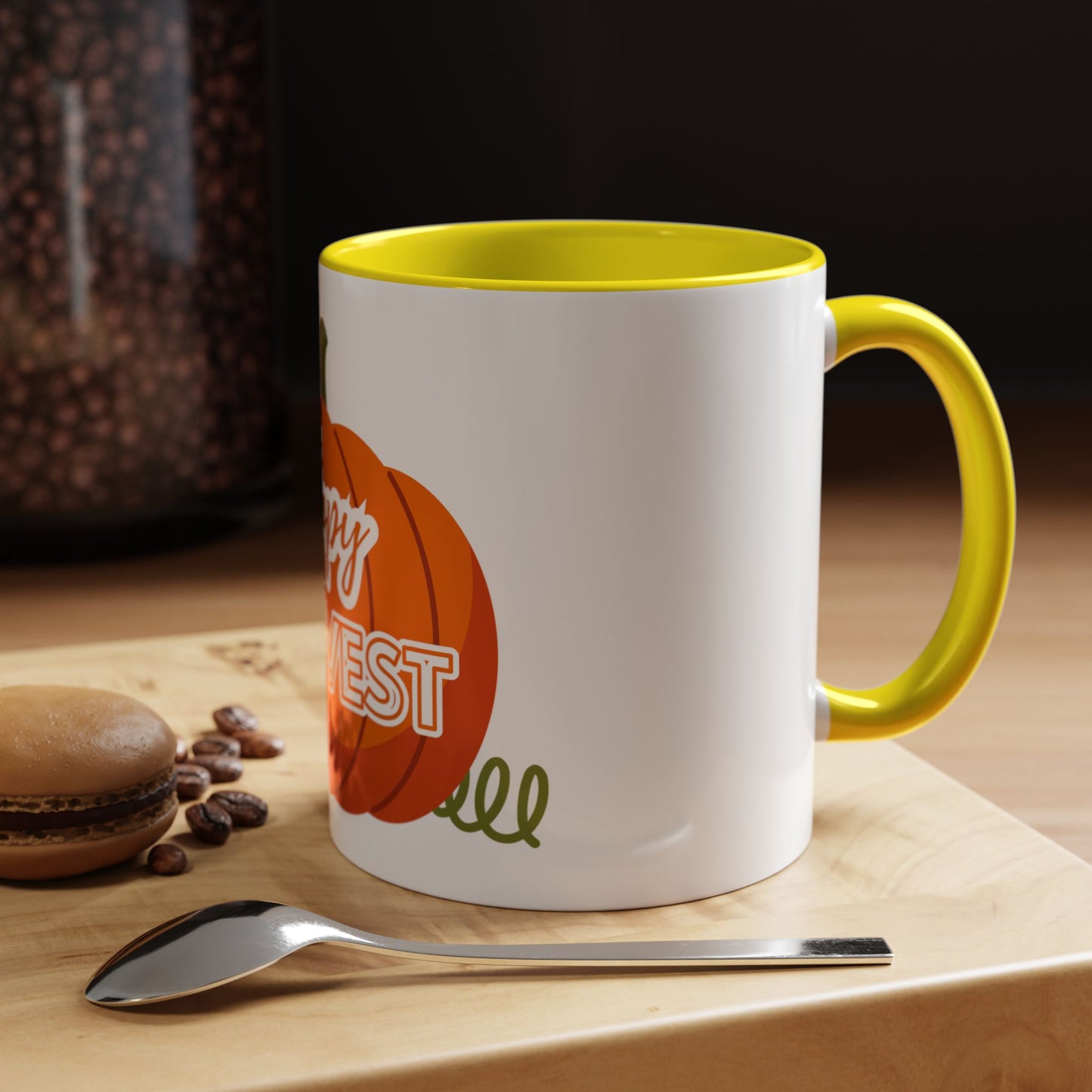 Happy Harvest Pumpkin Coffee Mug, Fall Mug, Seasonal Decor, Gift for Coffee Lovers, Autumn Vibes, Halloween Decoration