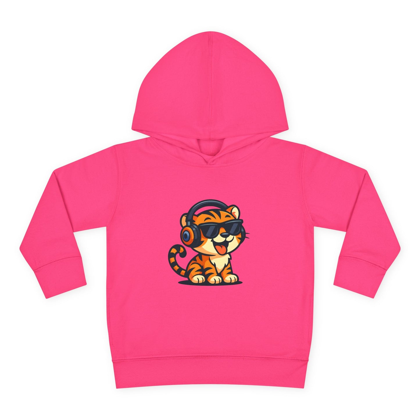 Toddler Cool Cat Fleece Hoodie - Fun Kids Apparel for Playtime, Birthday Gift, Nursery, Casual Wear, Music Lovers