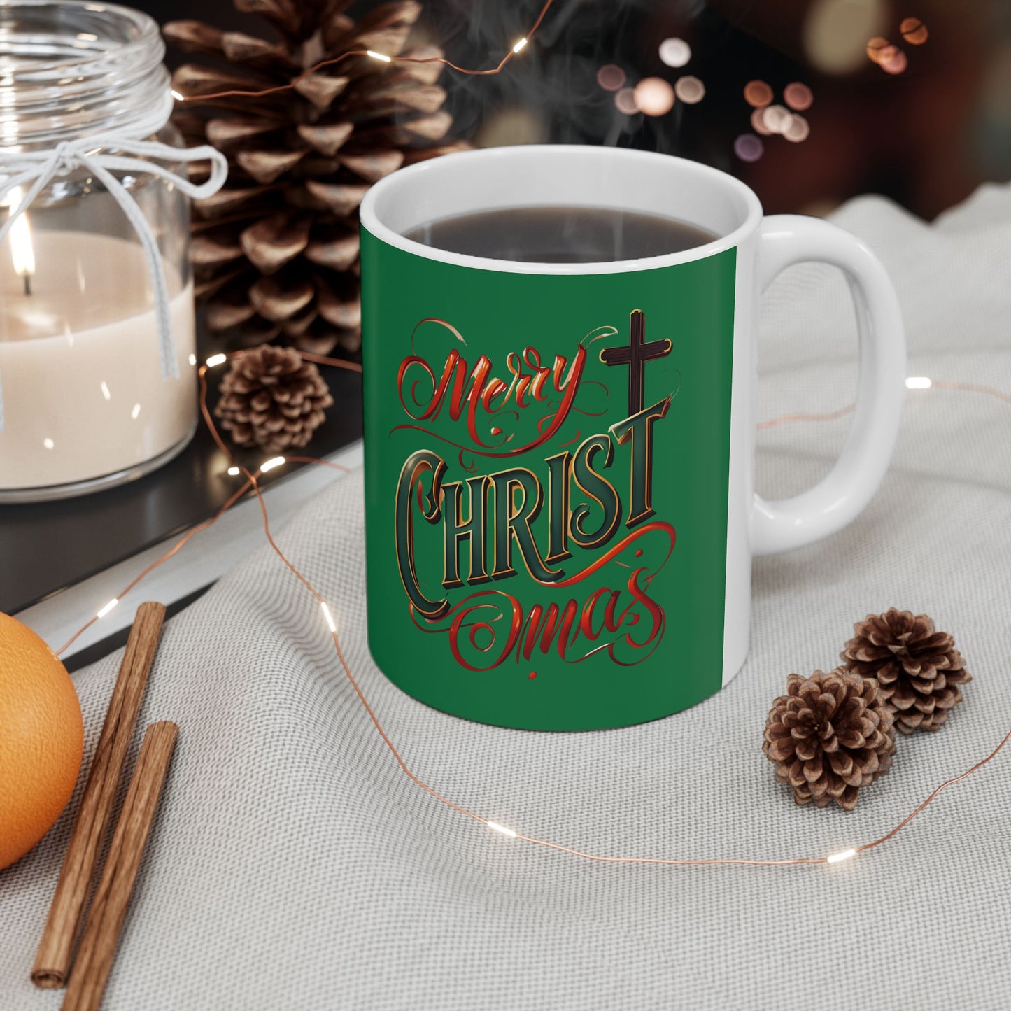 Christmas Ceramic Mug - Festive Holiday Drinkware, Perfect for Gifts, Coffee Lovers, Winter Cheer, Christmas Decor