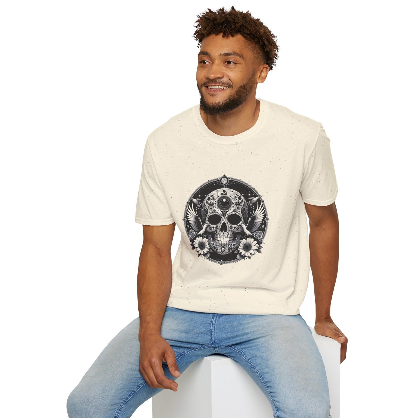 Day of the Dead Skull T-Shirt — Floral Calavera Graphic Tee