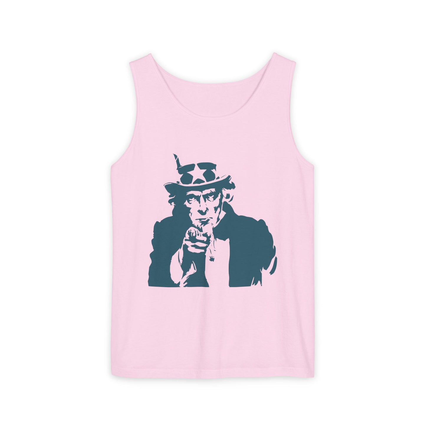 Unisex Garment-Dyed Tank Top with Patriotic Uncle Sam Design | Casual Summer Wear, Holiday BBQ, Independence Day, Gift Idea, Men's and [...]