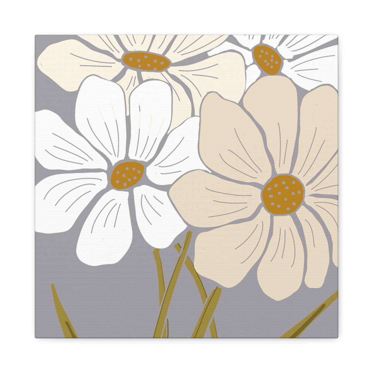 Copy of Copy of Matte Canvas, Stretched, 1.25" Tulips Pink and Purple Flowers