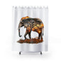 Majestic Elephant Shower Curtain | Nature-Inspired Bathroom Decor, Wildlife Art, Eco-Friendly Home, Gift for Animal Lovers