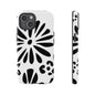 Stylish Phone Case with Floral Design, Tough Phone Cover for Her, Trendy Black and White Cell Phone Case, Unique Gift for Birthdays [...]