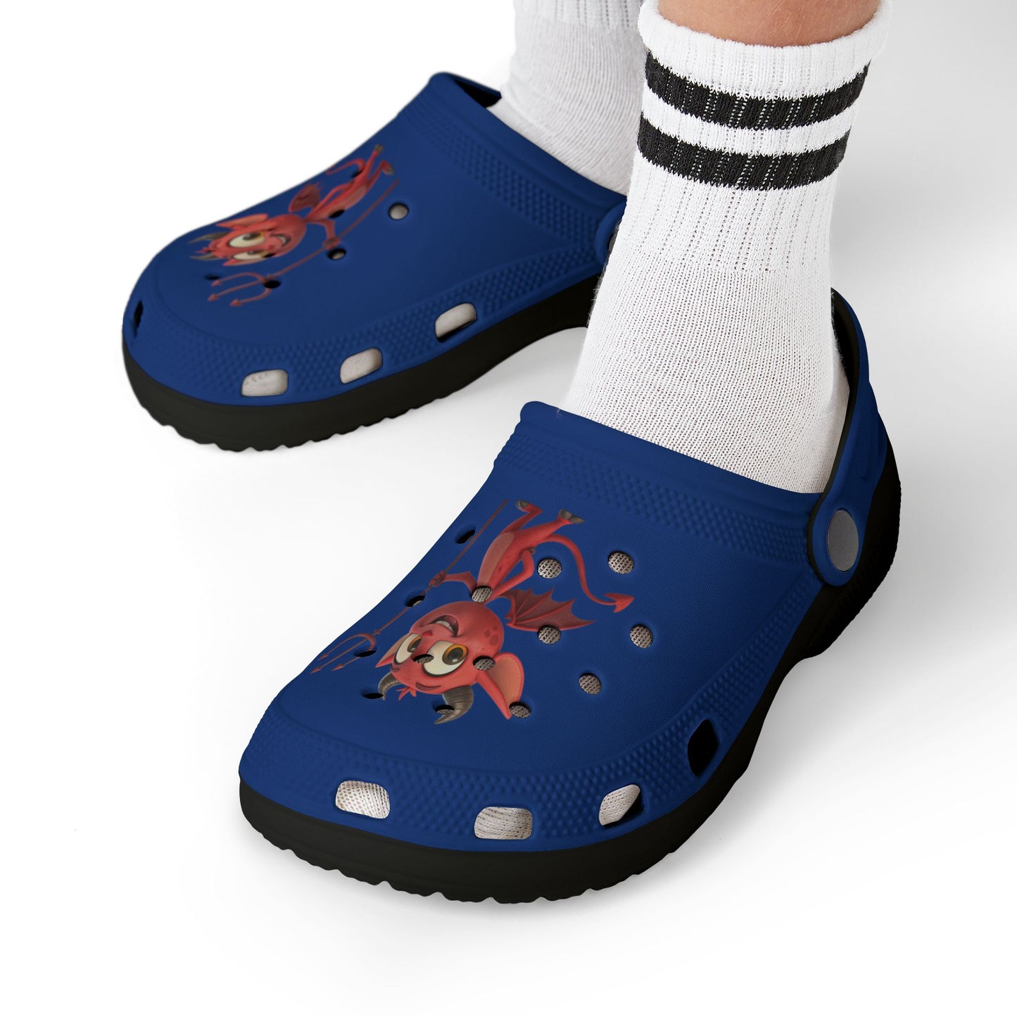 Kid's Fun Demon Clogs, Playful Footwear for Kids, Comfy Summer Shoes, Cute Outdoor Slip-Ons, Halloween Costumes