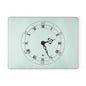 Elegant Clock Design Glass Cutting Board Unique Kitchen Decor, Gift for Home Chefs, Wedding Registry,