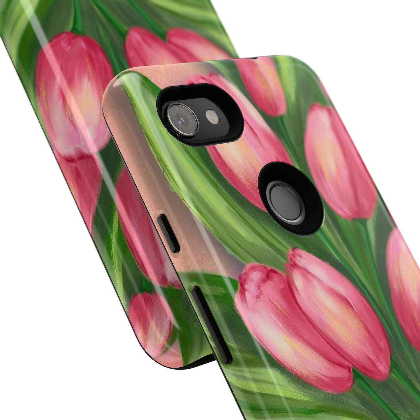 Floral Phone Case with Vibrant Tulips - Tough Cases for Garden Lovers, Spring Gifts, Nature Enthusiasts, Unique Gadget Accessories, [...]
