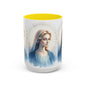 Serene Virgin Mary Accent Coffee Mug