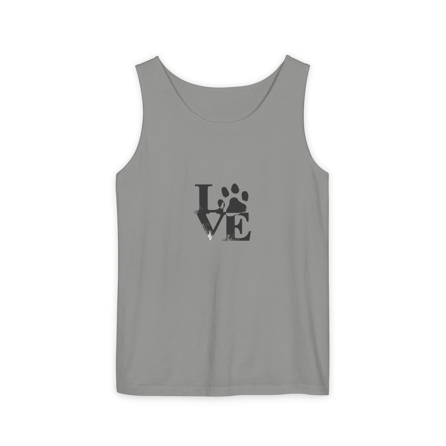 Paw Print Love Tank Top | Animal Lover Gift, Summer Tee, Pet Adoption Support, Casual Wear, Gift for Dog Mom/Dad