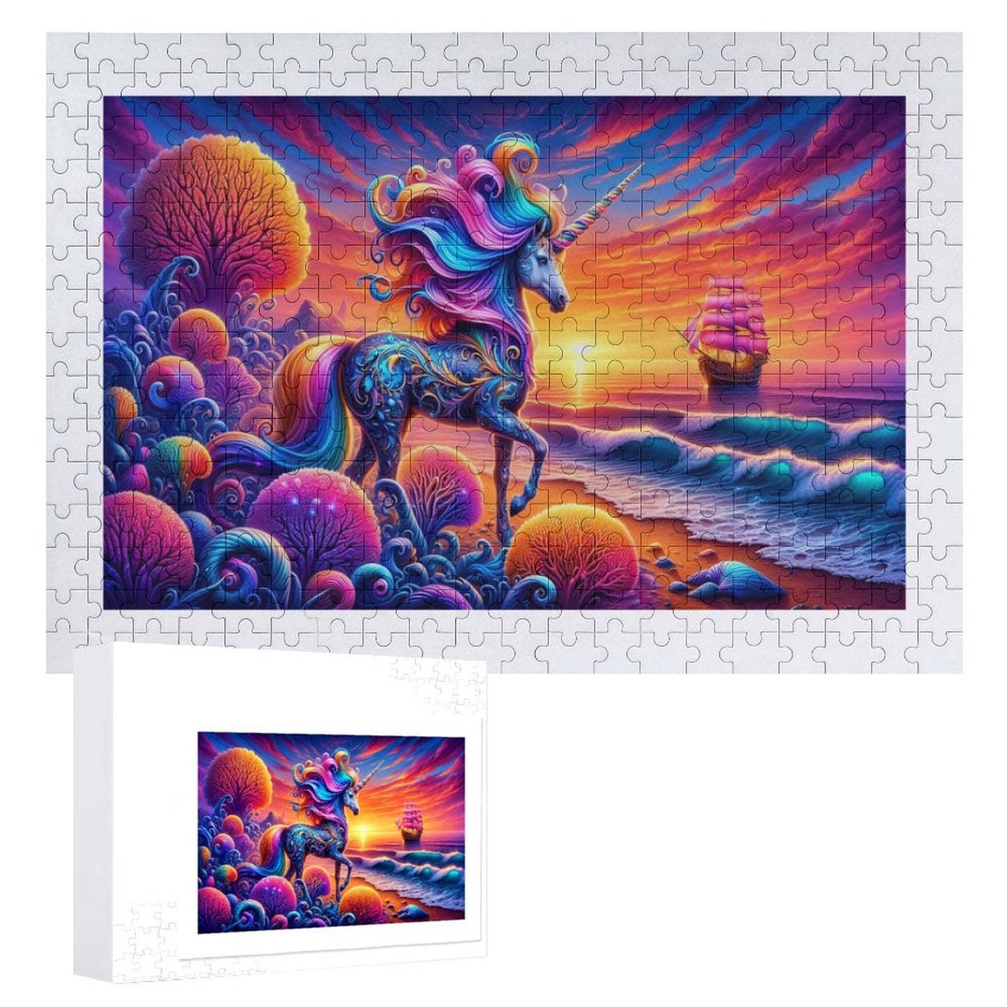 Wooden Picture Puzzle - Unicorn