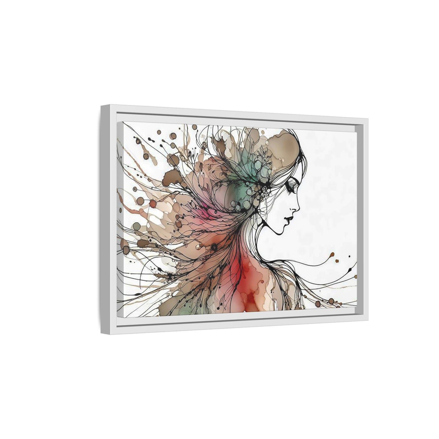 Matte Canvas, Framed (Multi-color) - Girl Whispers