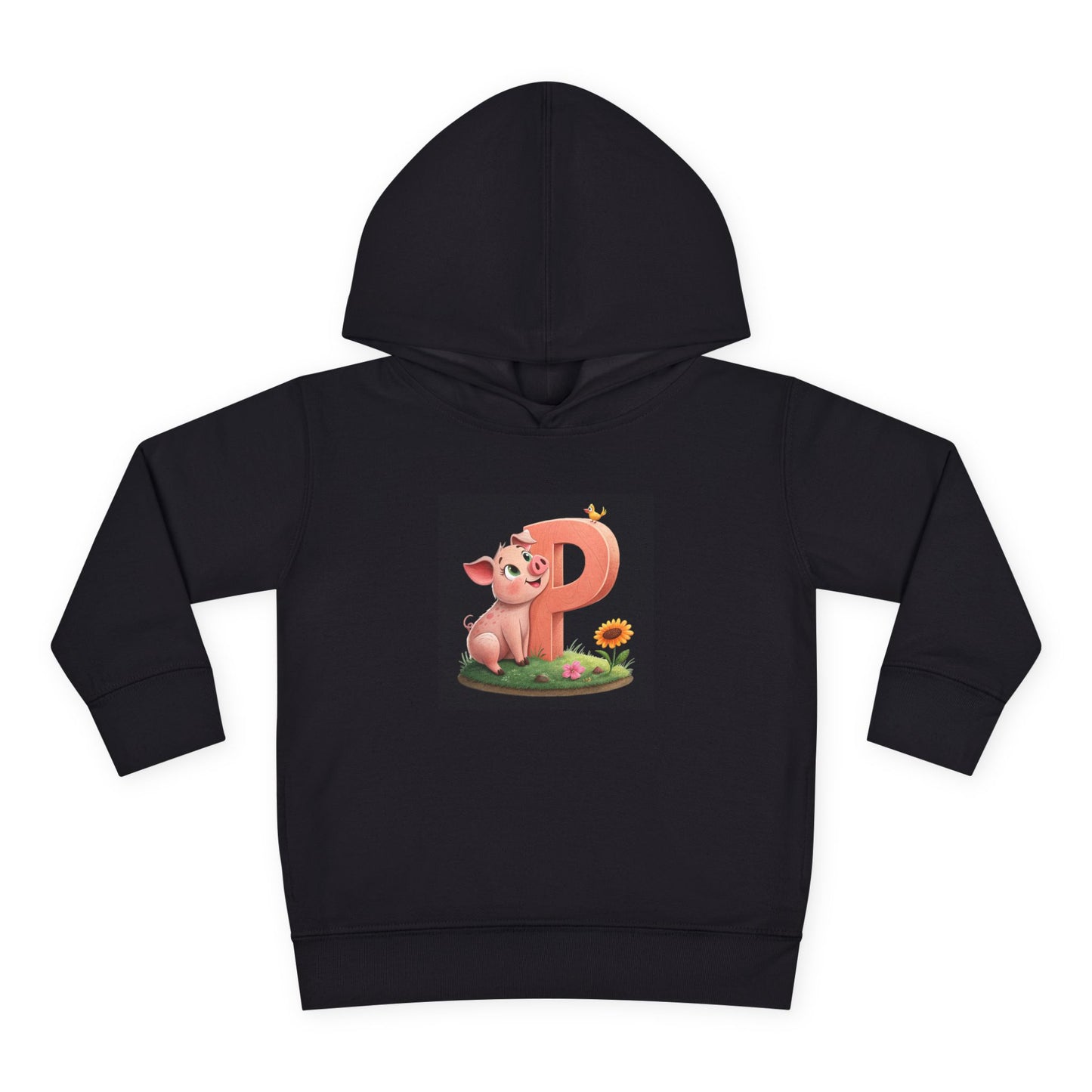 Toddler Piggy Personalized Fleece Hoodie, Cute Animal Hoodie, Kids Pullover, Toddler Clothes, Kids Gift, Birthday Present