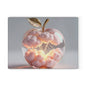 Artistic Glass Cutting Board with Apple Design, Unique Kitchen Decor, Gift for Foodies, Home Chef Accessory, Wedding Registry Essentials